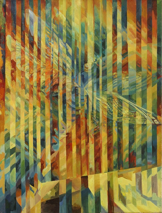 Flight of a Dragonfly by Yanina Klimkovich, oil on canvas, 80x60cm