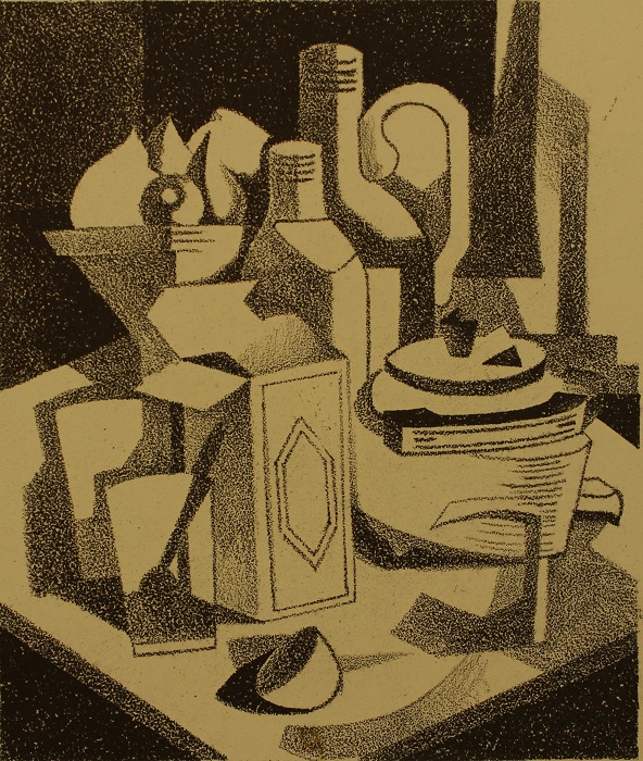 Still Life by Yanina Klimkovich, lithograph, 17.5x14.5cm