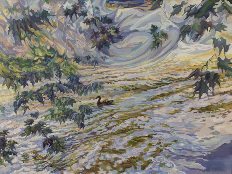 Morning by Yanina Klimkovich, oil on canvas, 55x70cm