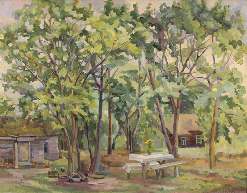 Under the Old Elms by Yanina Klimkovich, oil on canvas, 55x70cm