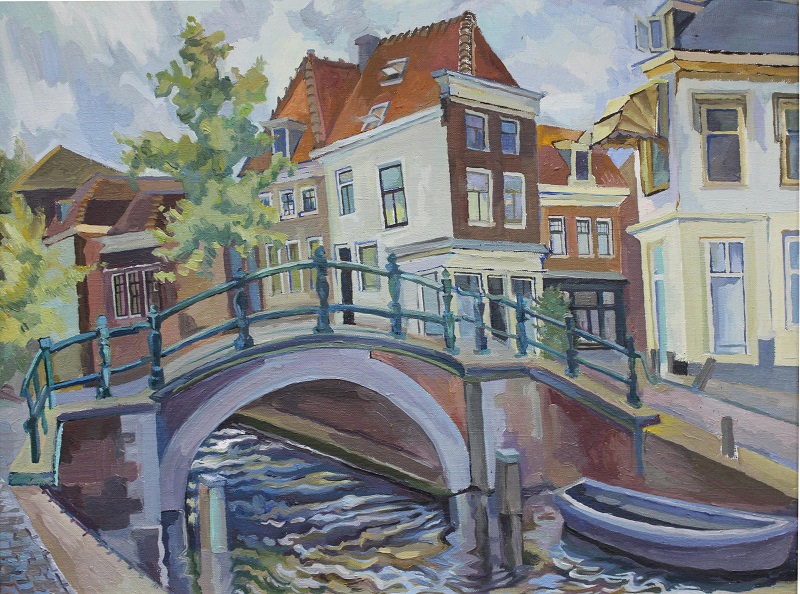 Morning in Haarlem by Yanina Klimkovich, oil on canvas, 45x60cm