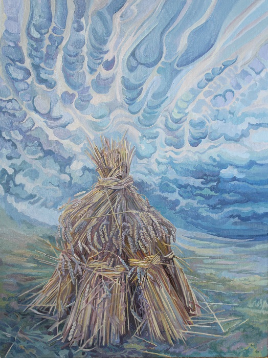 Where Songs of the Harvesters Sounded by Yanina Klimkovich, oil on canvas, 60x45cm