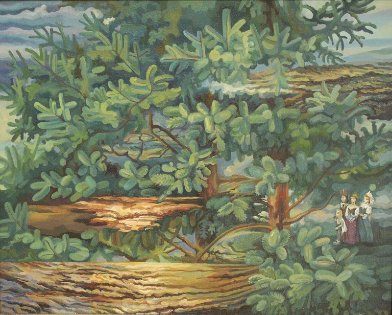 Dedicated to my Grandfathers by Yanina Klimkovich, oil on canvas, 60x70cm