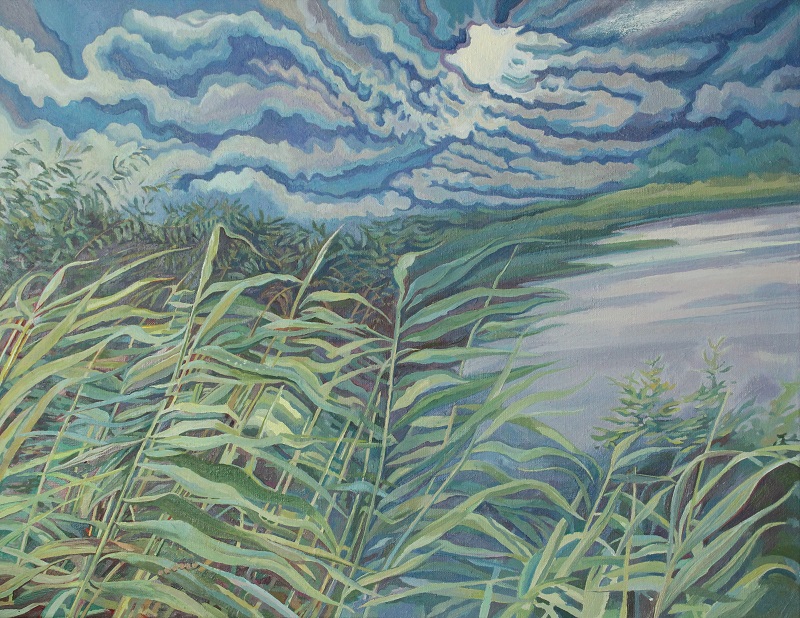 Rhythms of Polesie by Yanina Klimkovich, oil on canvas, 50x65cm